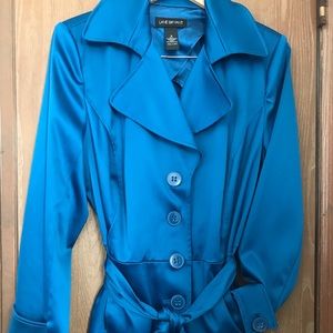Torrid Blue belted trench coat